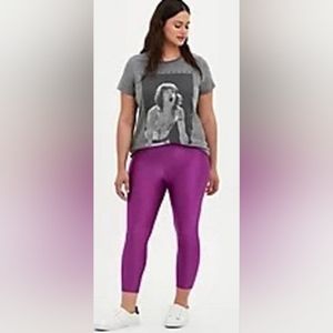 Torrid CROP PREMIUM LEGGING - LIQUID PURPLE athleisure lounge comfort. NWT